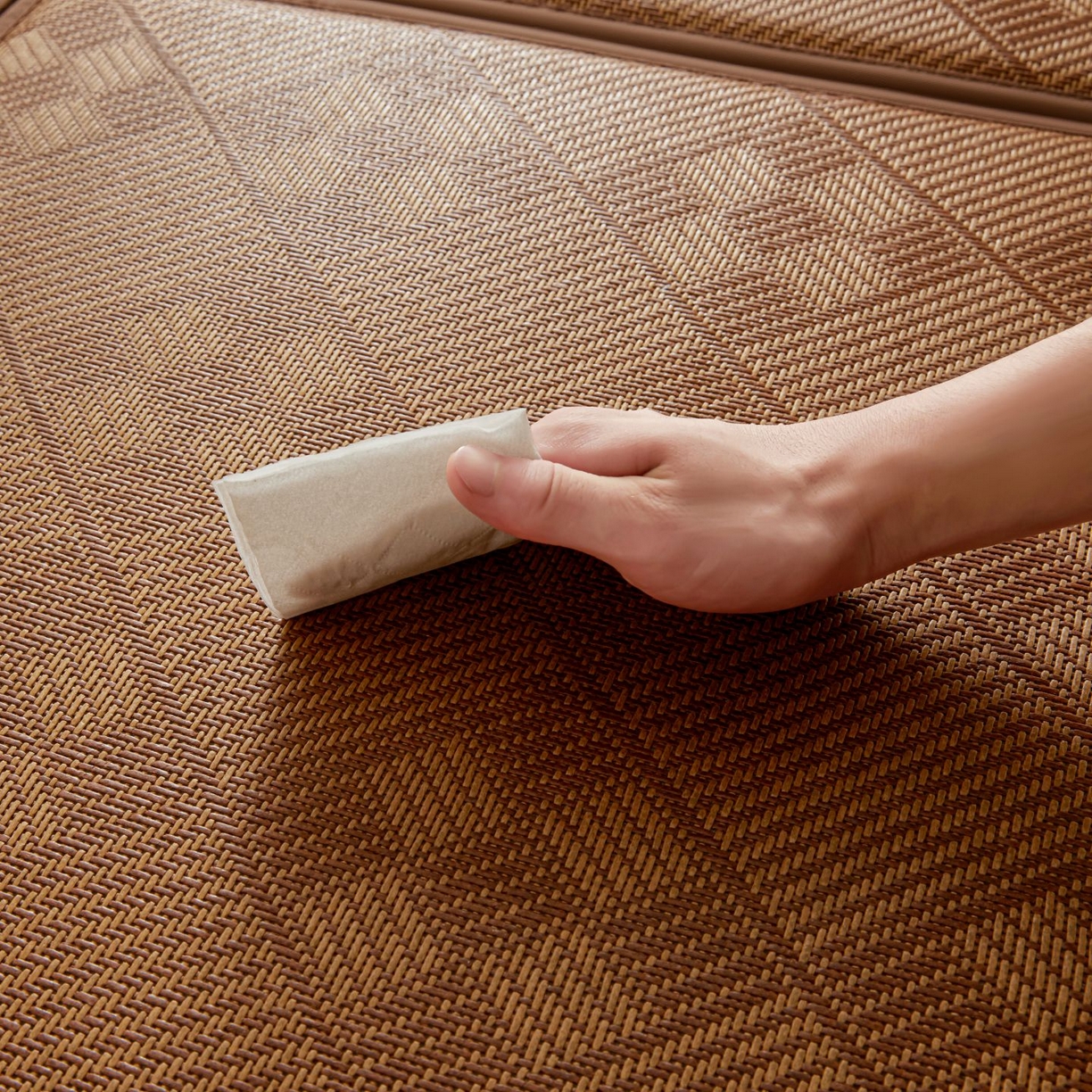 91家纺网 家纺一手货源 找家纺 航途席业 2026新款拼接格榻榻米地垫 九宫格