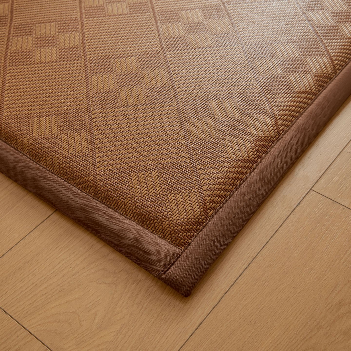 91家纺网 家纺一手货源 找家纺 航途席业 2026新款拼接格榻榻米地垫 九宫格