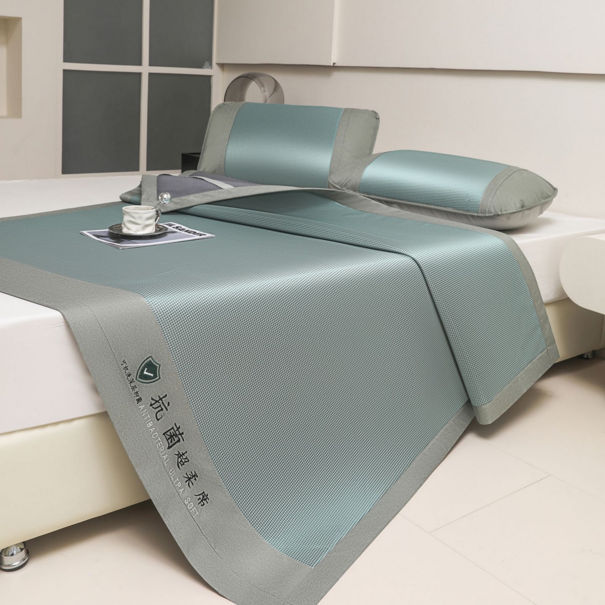 航途席业 2026新款抗菌超柔席 绿色