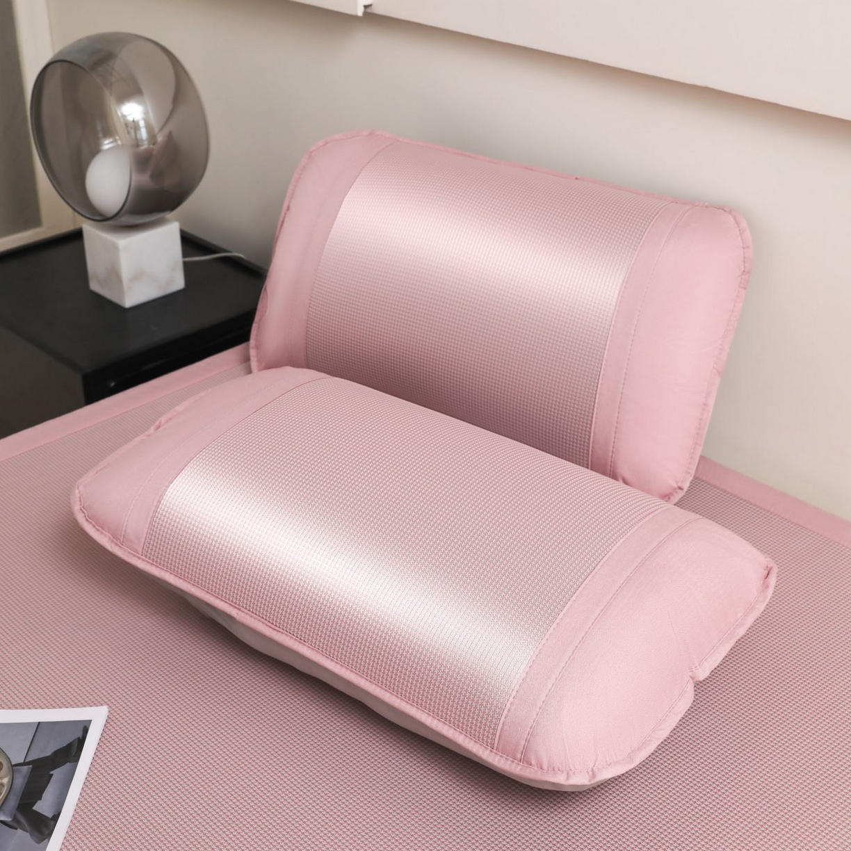 91家纺网 家纺一手货源 找家纺 航途席业 2026新款抗菌超柔席 粉色