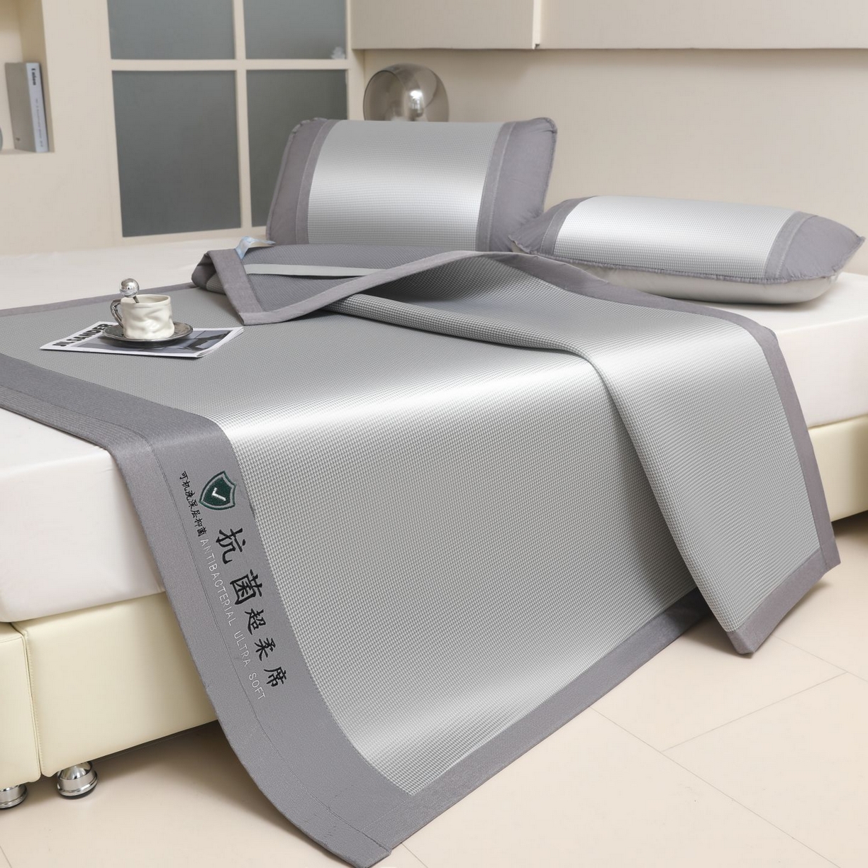 航途席业 2026新款抗菌超柔席 灰色