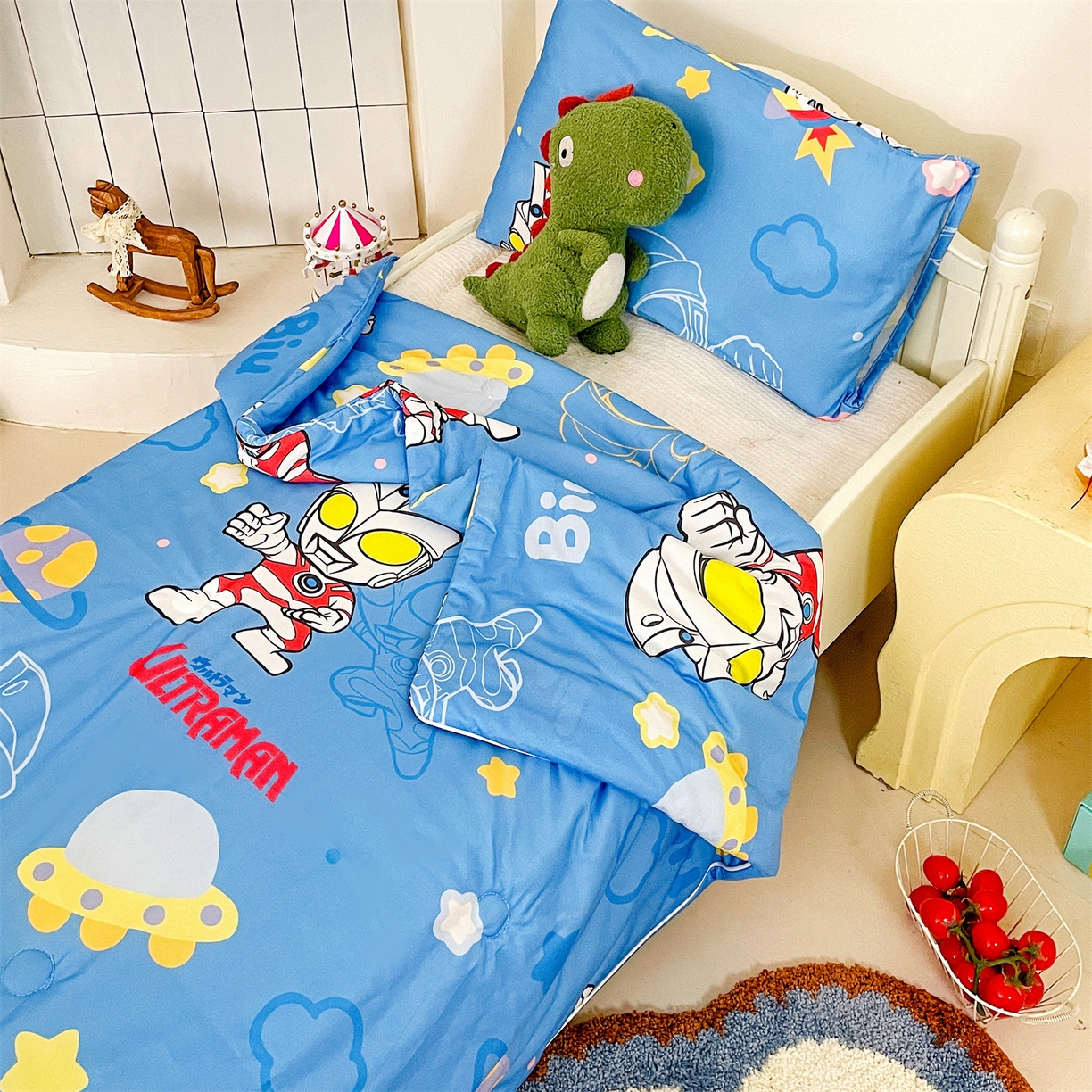 91家纺网 家纺一手货源 找家纺 名兮家居 2026新款A类经典奥特曼三丽鸥儿童针织棉夏凉被空调被【含防伪标】 针织夏被-光线王子