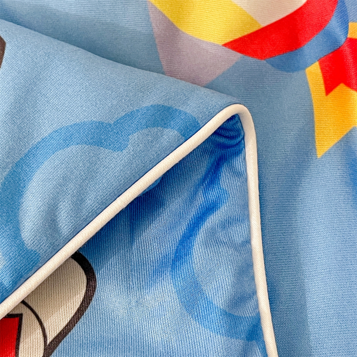 91家纺网 家纺一手货源 找家纺 名兮家居 2026新款A类经典奥特曼三丽鸥儿童针织棉夏凉被空调被【含防伪标】 针织夏被-光线王子