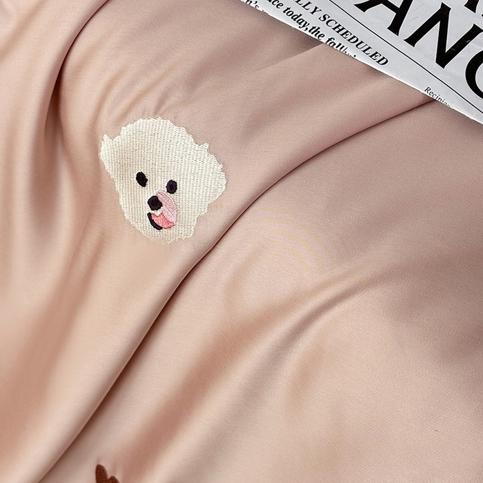 91家纺网 家纺一手货源 找家纺 （总）波比可可 2026新款春夏凉感莱赛尔60支兰精天丝绣花夏被四件套