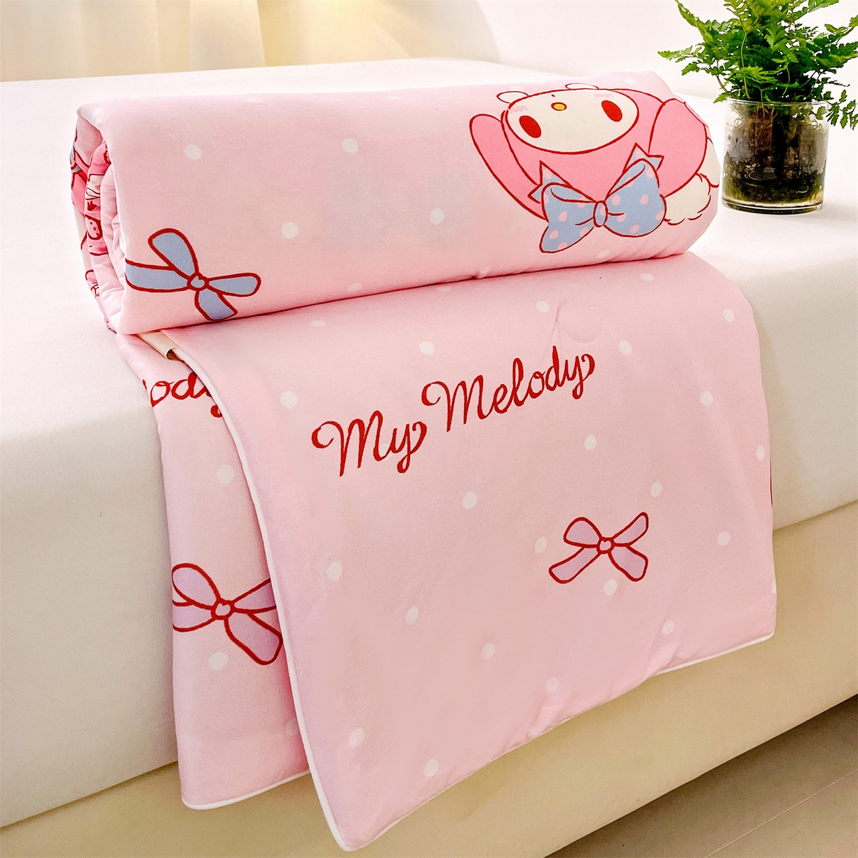 名兮家居 2026新款A类经典奥特曼三丽鸥儿童针织棉夏凉被空调被【含防伪标】 针织夏被-魔法美乐蒂