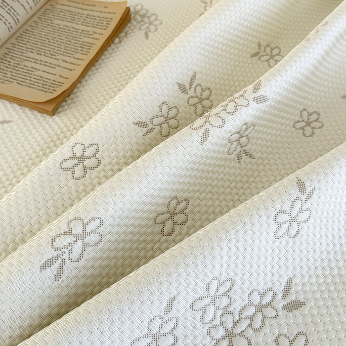 91家纺网 家纺一手货源 找家纺 金绣美居 2026新款PE高分子凉感席聚乙烯冰感床裙款凉席三件套-韩式系列 棠梨