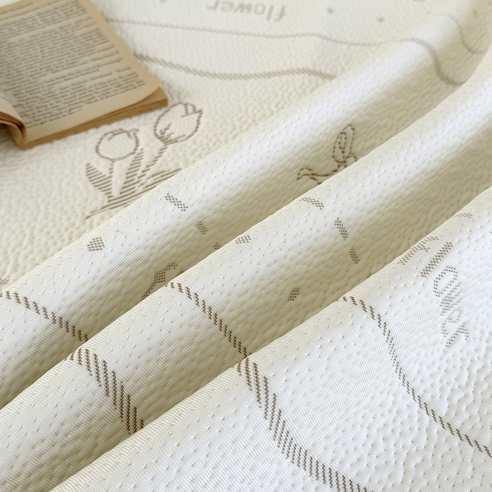 91家纺网 家纺一手货源 找家纺 金绣美居 2026新款PE高分子凉感席聚乙烯冰感床裙款凉席三件套-韩式系列 郁香