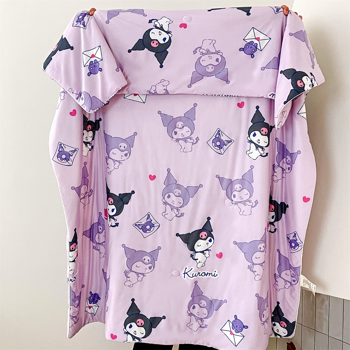 91家纺网 家纺一手货源 找家纺 名兮家居 2026新款A类经典奥特曼三丽鸥儿童针织棉夏凉被空调被【含防伪标】 针织夏被-情书库洛米