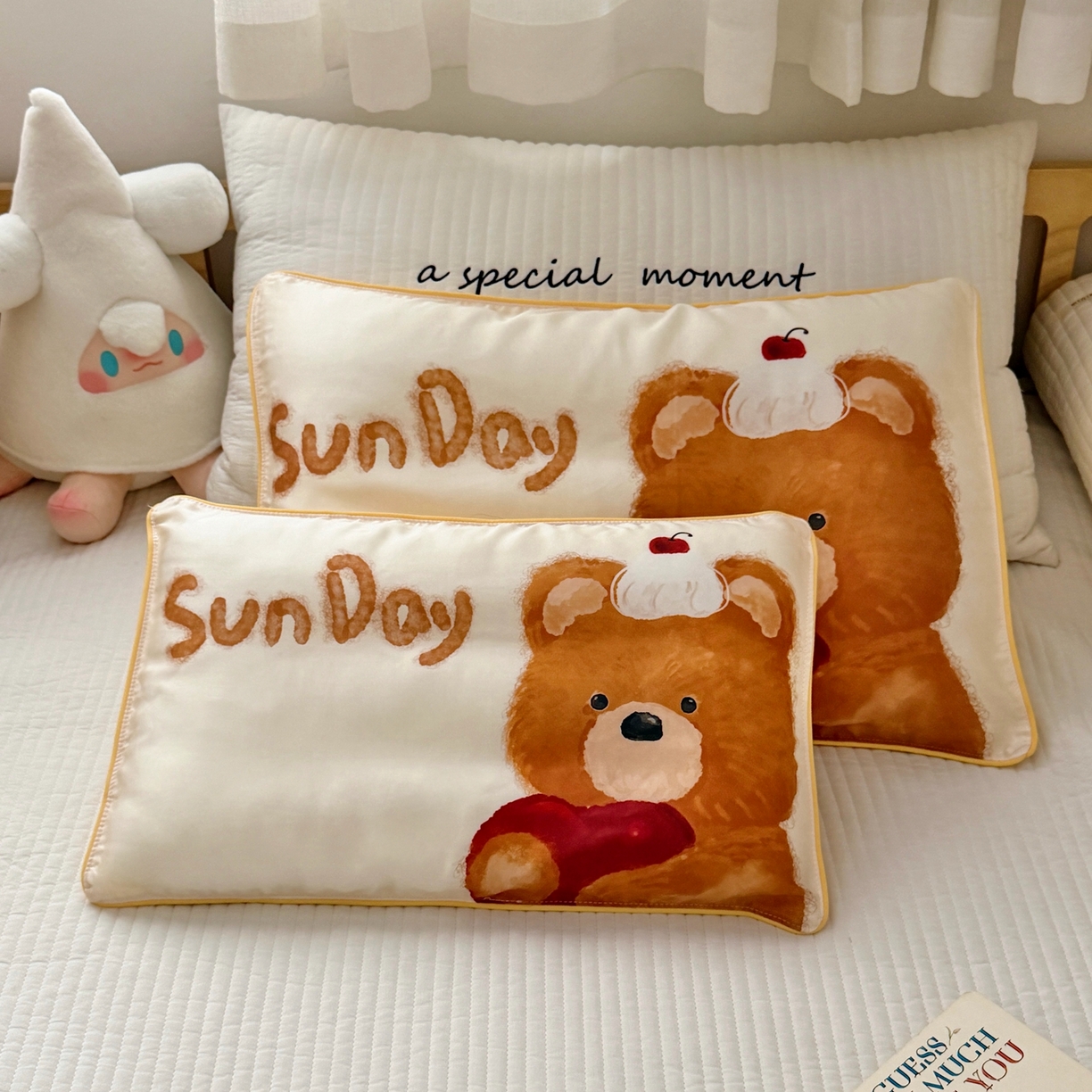 91家纺网 家纺一手货源 找家纺 （总）萌宝家纺 2026新款60S兰精天丝儿童枕套幼儿园枕头枕芯（ins水彩卡通系列）