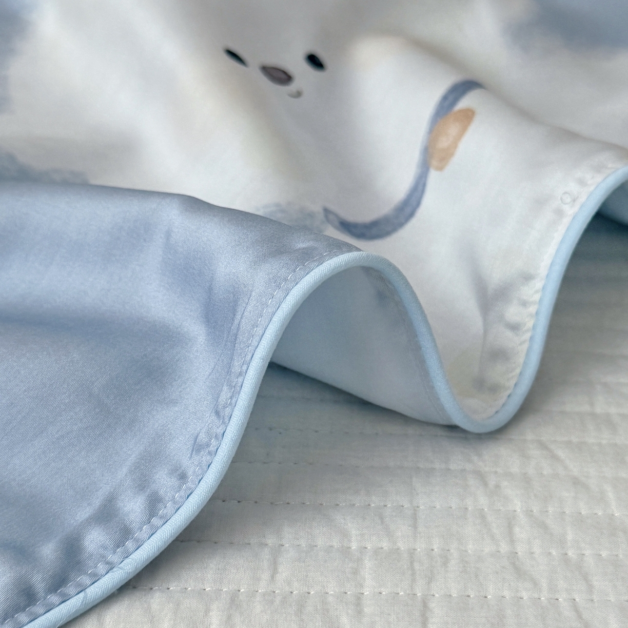 91家纺网 家纺一手货源 找家纺 萌宝家纺 2026新款60S兰精天丝儿童枕套幼儿园枕头枕芯（ins水彩卡通系列） 水彩-韩系小狗