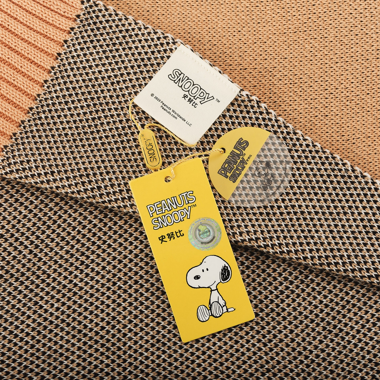 91家纺网 家纺一手货源 找家纺 栩裕纺织 2026新款史努比SNOOPY正版授权独家全棉针织毯多功能针织盖毯 史努比-滑板高手