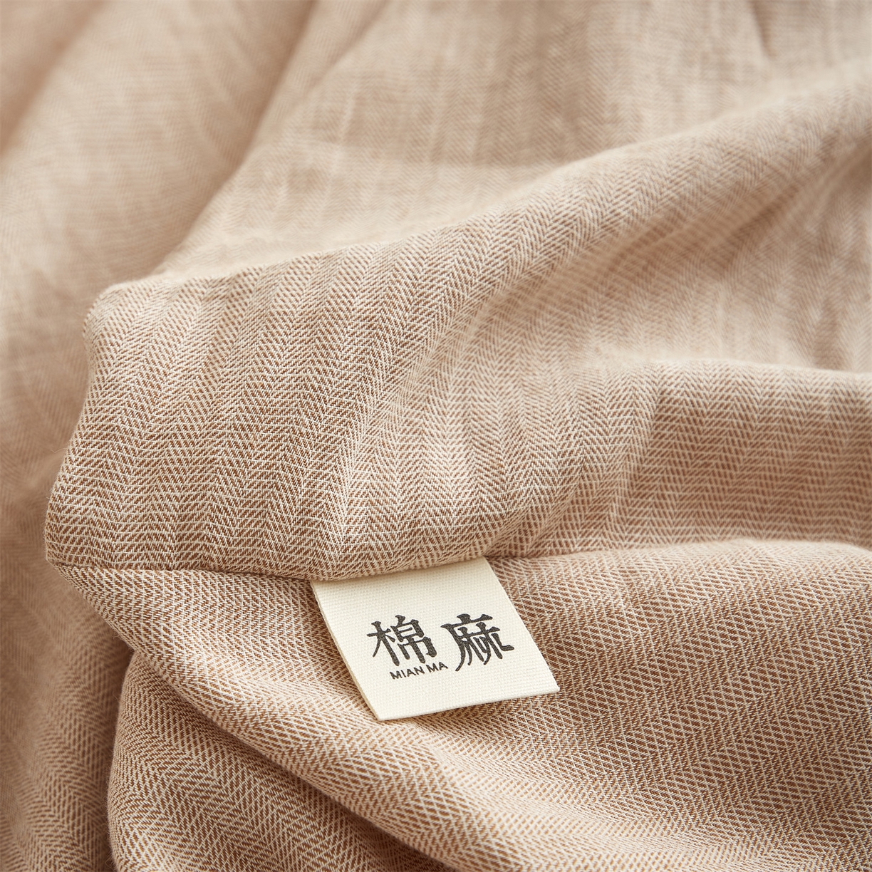 91家纺网 家纺一手货源 找家纺 女子家纺 2026新款纯色水洗棉麻床笠单床笠床笠单件 摩卡棕