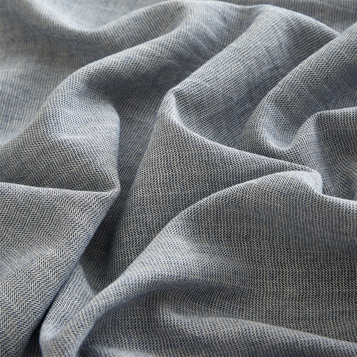 91家纺网 家纺一手货源 找家纺 女子家纺 2026新款纯色水洗棉麻床笠单床笠床笠单件 慕斯蓝