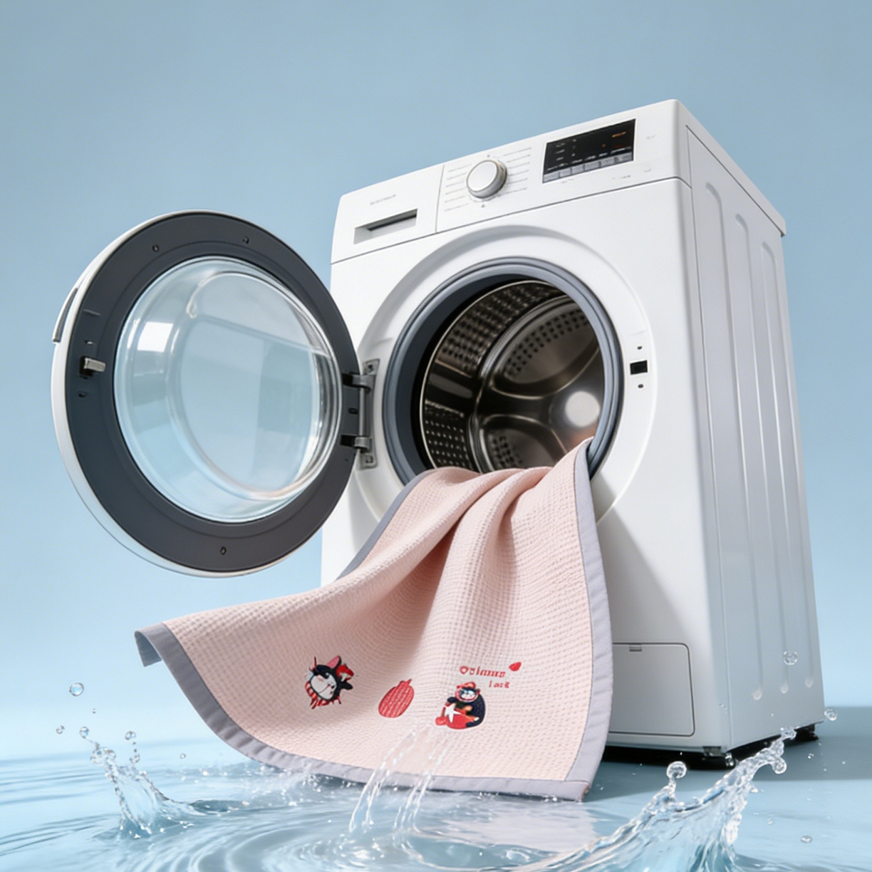 91家纺网 家纺一手货源 找家纺 （总）圣比熊 2026春夏新款卡通印加绣花凉豆豆绣花凉席席子