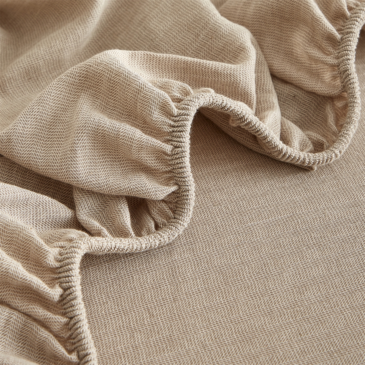 91家纺网 家纺一手货源 找家纺 女子家纺 2026新款纯色水洗棉麻床笠单床笠床笠单件 浅米杏