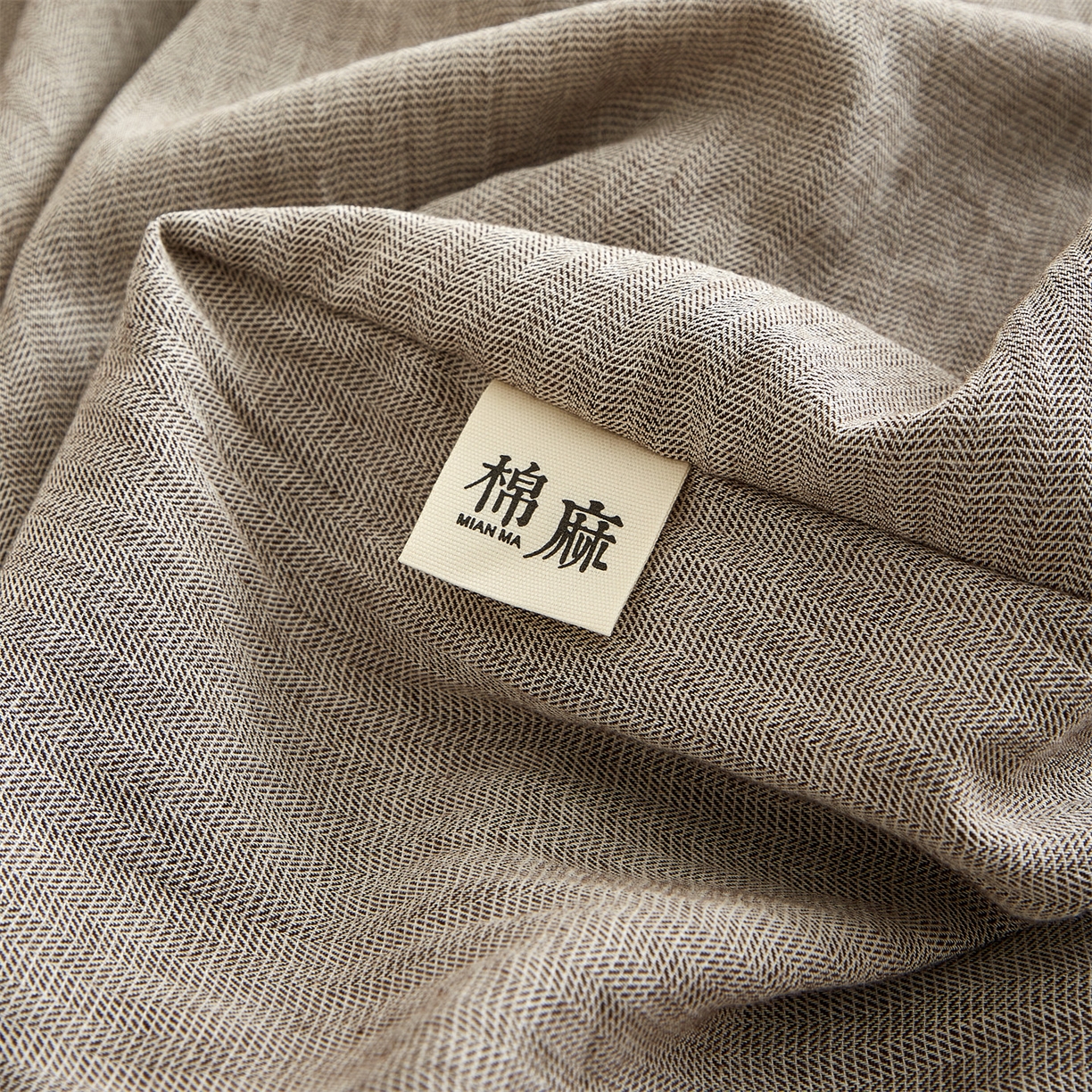 91家纺网 家纺一手货源 找家纺 女子家纺 2026新款纯色水洗棉麻床笠单床笠床笠单件 时空灰