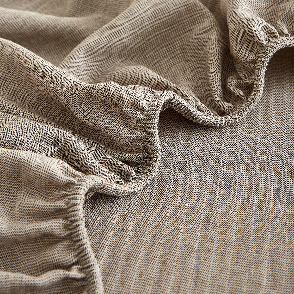 91家纺网 家纺一手货源 找家纺 女子家纺 2026新款纯色水洗棉麻床笠单床笠床笠单件 时空灰