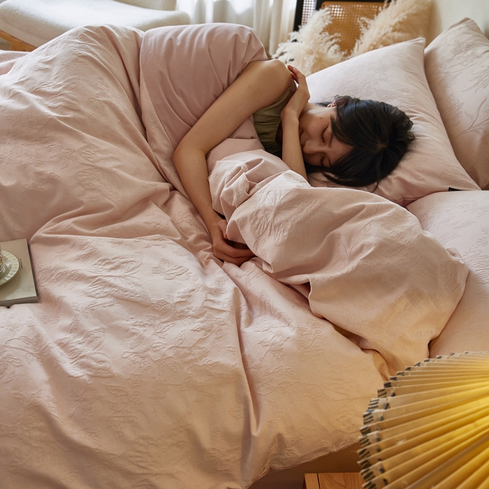 91家纺网 家纺一手货源 找家纺 风向标家纺 2026新款全棉纯棉提花四件套-翩然梦蝶系列 栩然-纱语