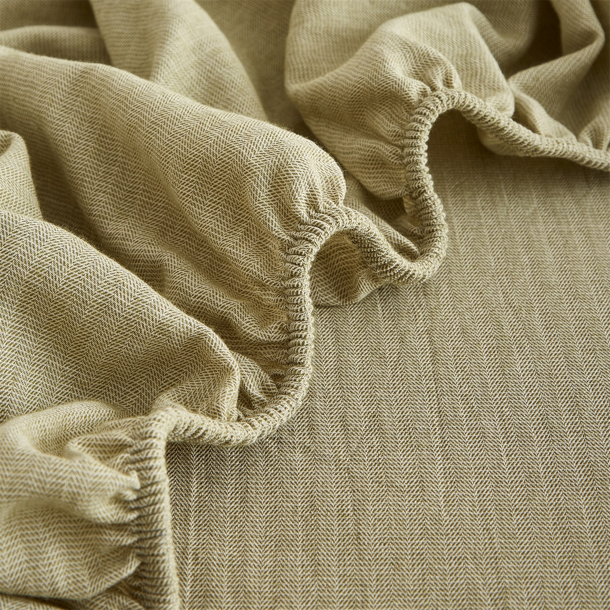 91家纺网 家纺一手货源 找家纺 女子家纺 2026新款纯色水洗棉麻床笠单床笠床笠单件 樱草绿