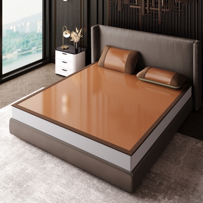 91家纺网 家纺一手货源 找家纺 永旺家纺 2026新款全包双面藤席凉席 步步高