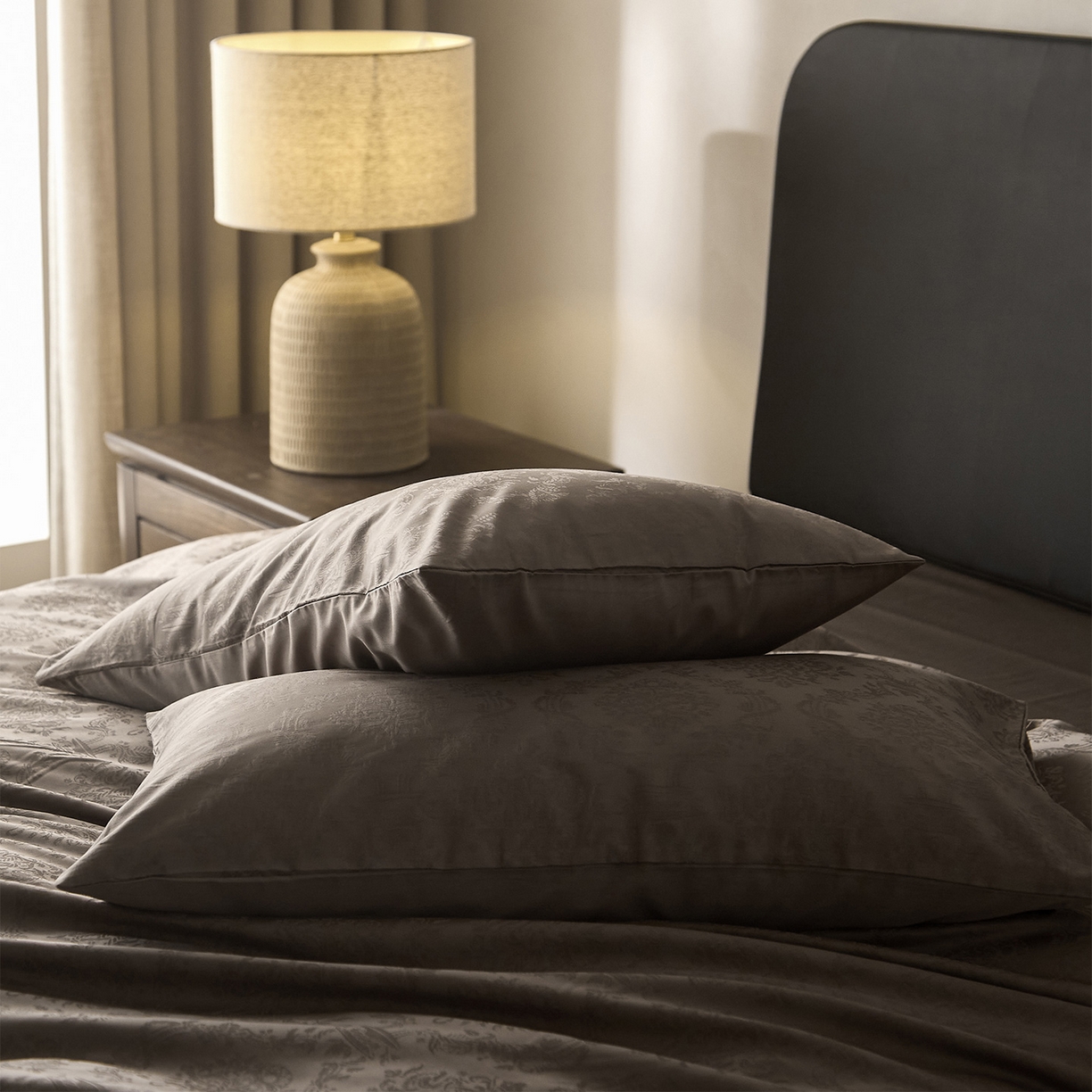 91家纺网 家纺一手货源 找家纺 （总）ONE TWO ONE 121 【会员-20】 【控价商品】【提供买家秀】  2026新款100s50支长绒棉全棉床上用品提花四件套