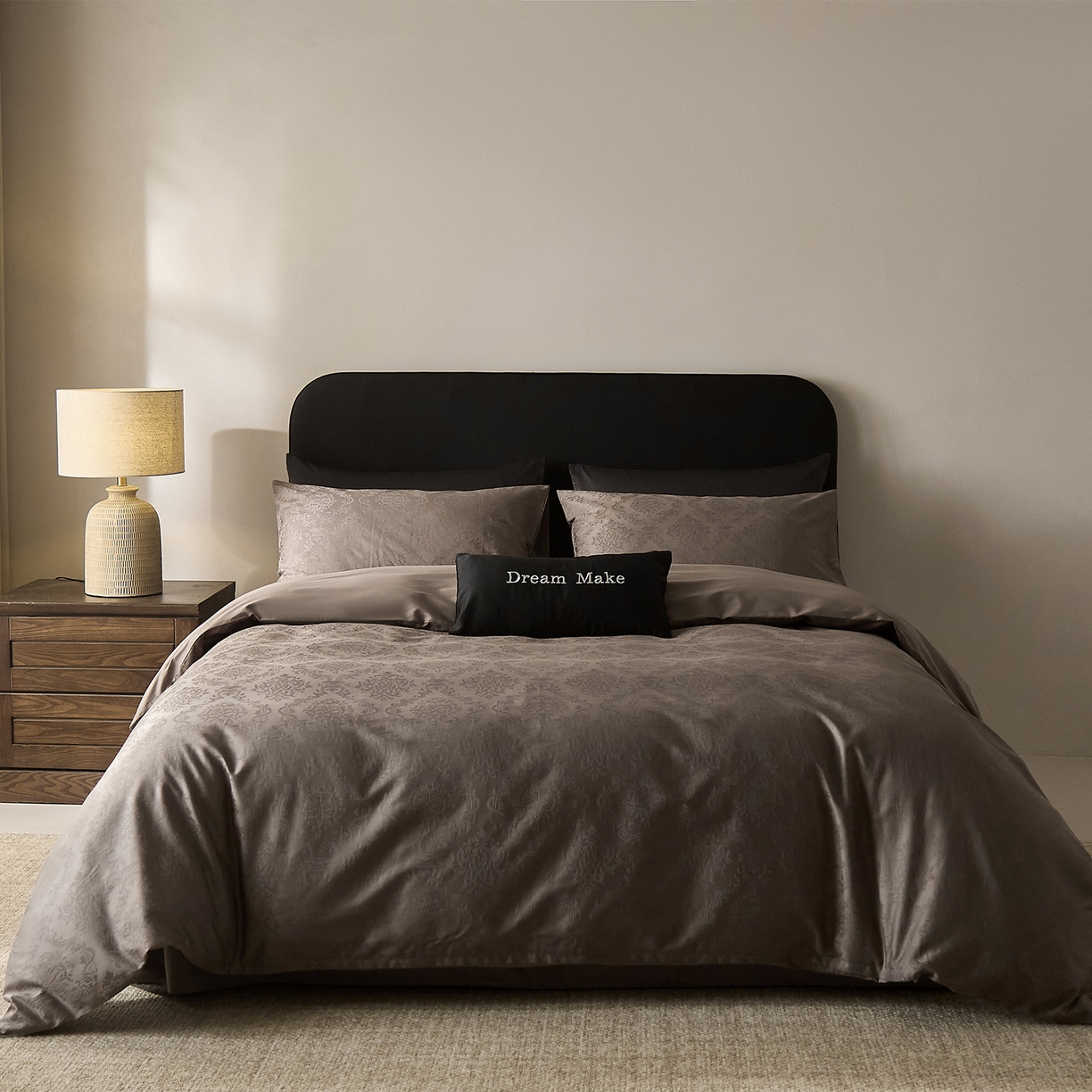 91家纺网 家纺一手货源 找家纺 （总）ONE TWO ONE 121 【会员-20】 【控价商品】【提供买家秀】  2026新款100s50支长绒棉全棉床上用品提花四件套