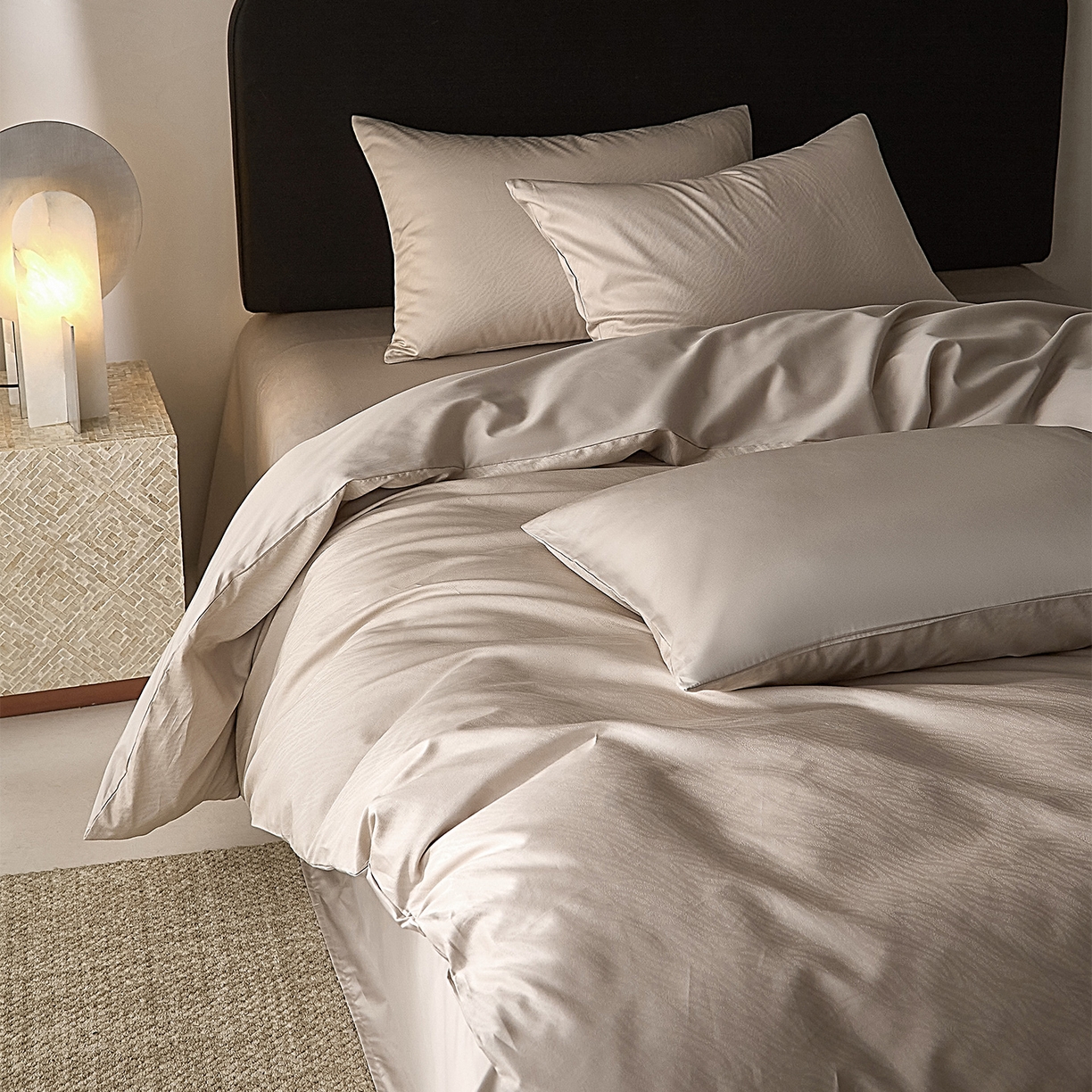 91家纺网 家纺一手货源 找家纺 （总）ONE TWO ONE 121 【会员-20】 【控价商品】【提供买家秀】  2026新款100s50支长绒棉全棉床上用品提花四件套