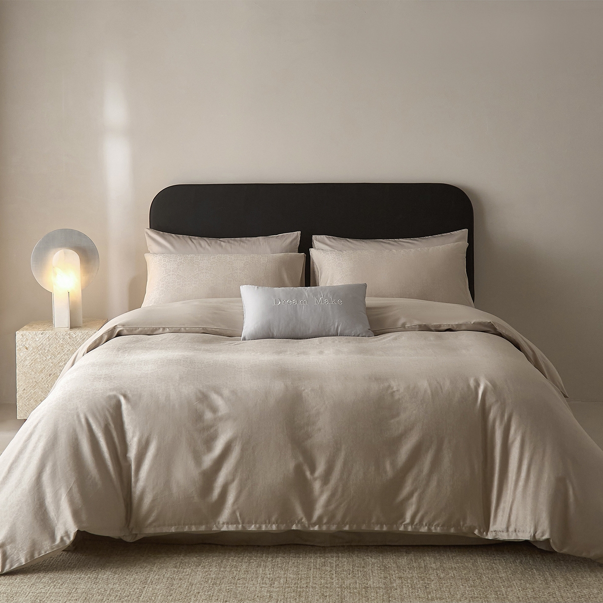 91家纺网 家纺一手货源 找家纺 ONE TWO ONE 121 【会员-20】 【控价商品】【提供买家秀】  2026新款100s50支长绒棉全棉床上用品提花四件套 花间敬亭