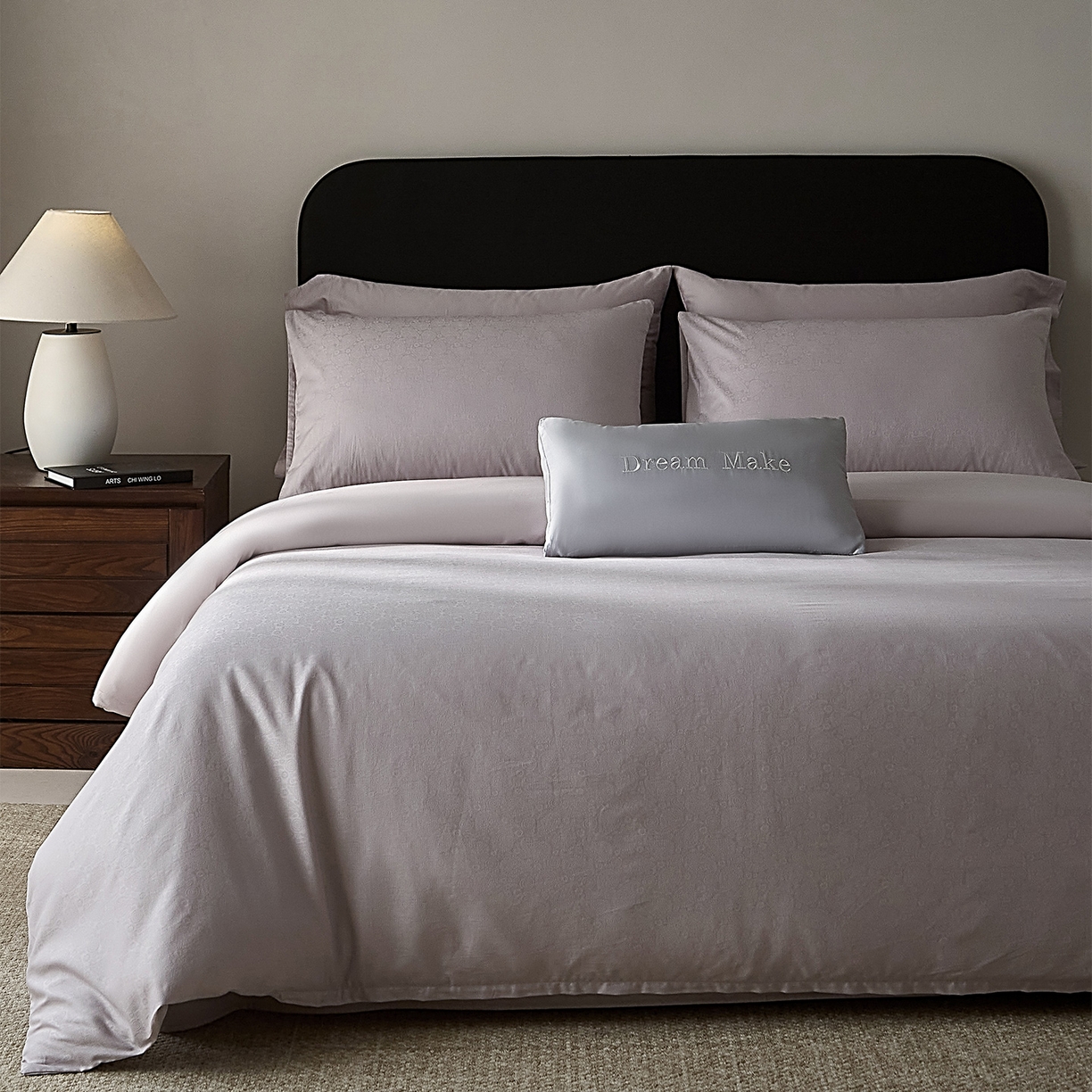 91家纺网 家纺一手货源 找家纺 ONE TWO ONE 121 【会员-20】 【控价商品】【提供买家秀】  2026新款100s50支长绒棉全棉床上用品提花四件套 慕紫阳光