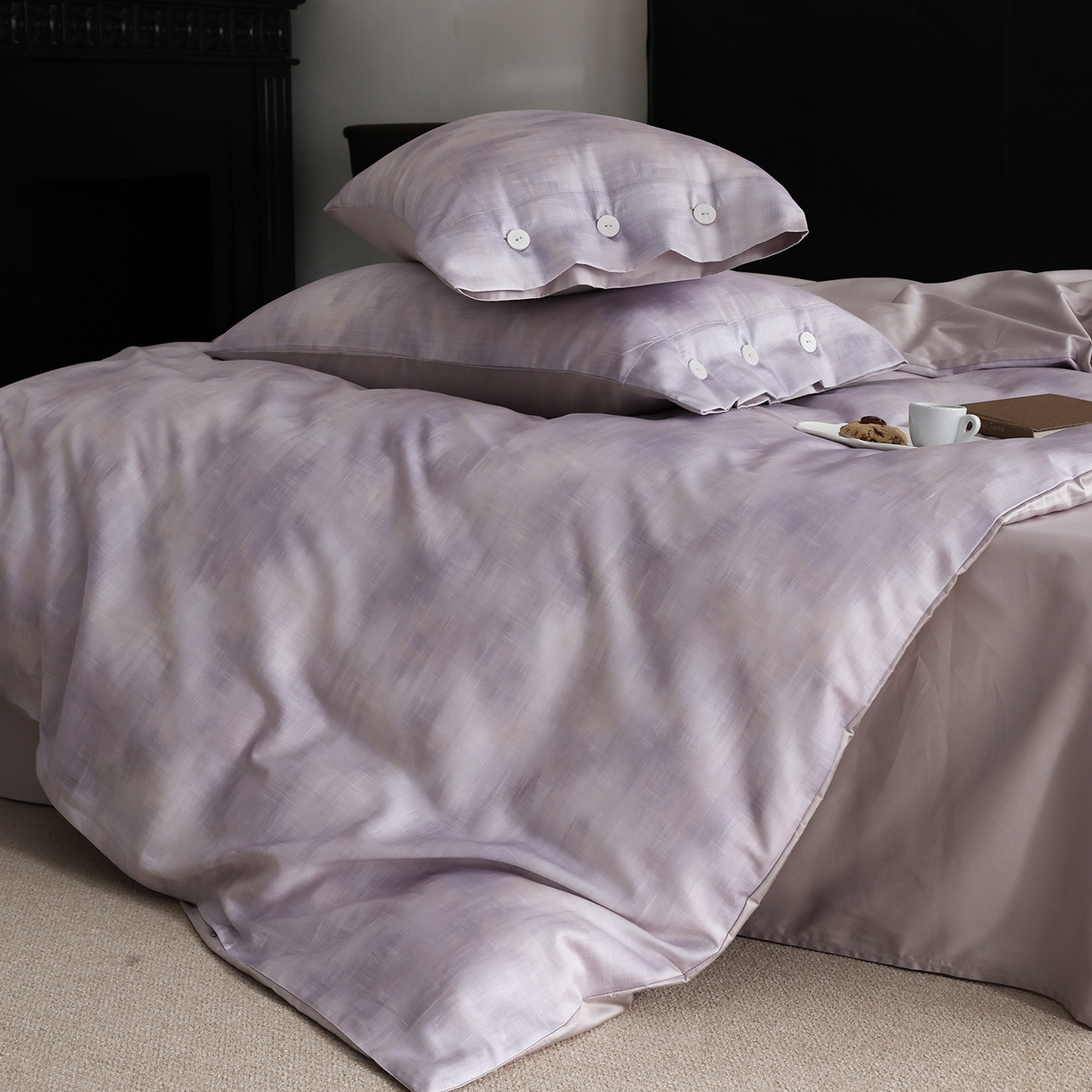 91家纺网 家纺一手货源 找家纺 （总）ONE TWO ONE 121 【会员-20】 【控价商品】【提供买家秀】  2026新款专版数码印花100s长绒棉全棉床上用品四件套