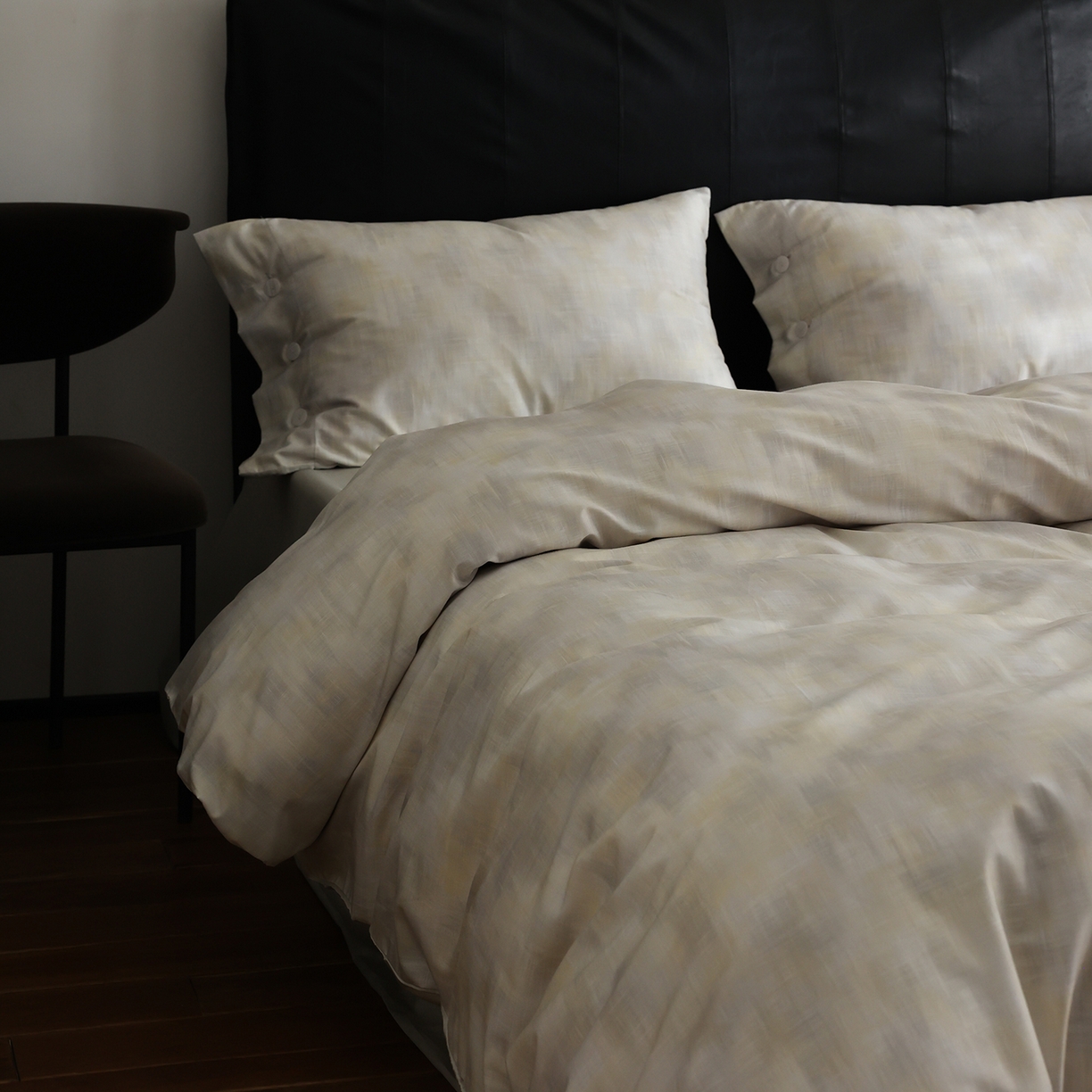 91家纺网 家纺一手货源 找家纺 ONE TWO ONE 121 【会员-20】 【控价商品】【提供买家秀】  2026新款专版数码印花100s长绒棉全棉床上用品四件套 墨染江南-晴