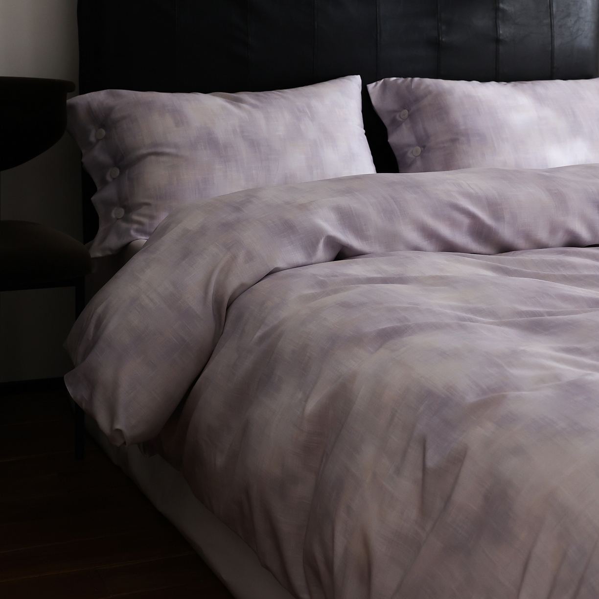 91家纺网 家纺一手货源 找家纺 ONE TWO ONE 121 【会员-20】 【控价商品】【提供买家秀】  2026新款专版数码印花100s长绒棉全棉床上用品四件套 墨染江南-紫