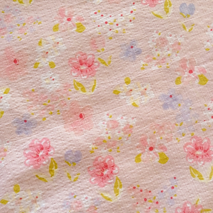 91家纺网 家纺一手货源 找家纺 梵希雅 2026新款A类木棉皱皱纱夏被 樱粉星野