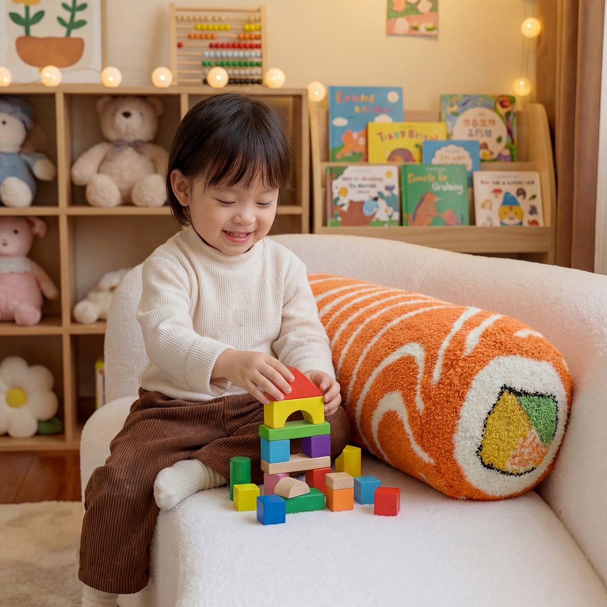 91家纺网 家纺一手货源 找家纺 （总）暖绵绵家纺 2026新款橙白相间可拆洗抱枕-飒缇文