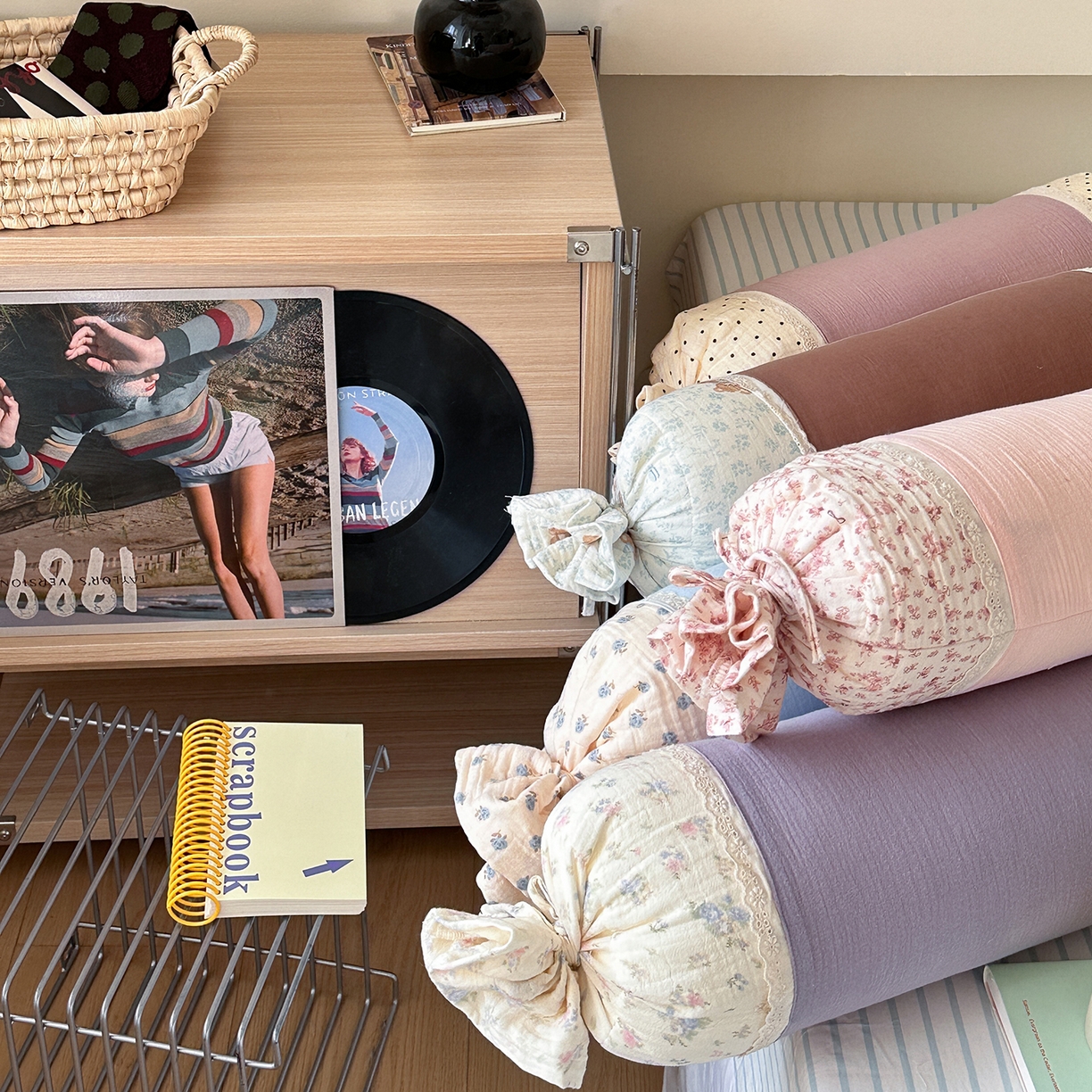 91家纺网 家纺一手货源 找家纺 伟邦枕芯 2026新款全棉皱皱纱糖果抱枕枕头枕芯 组合