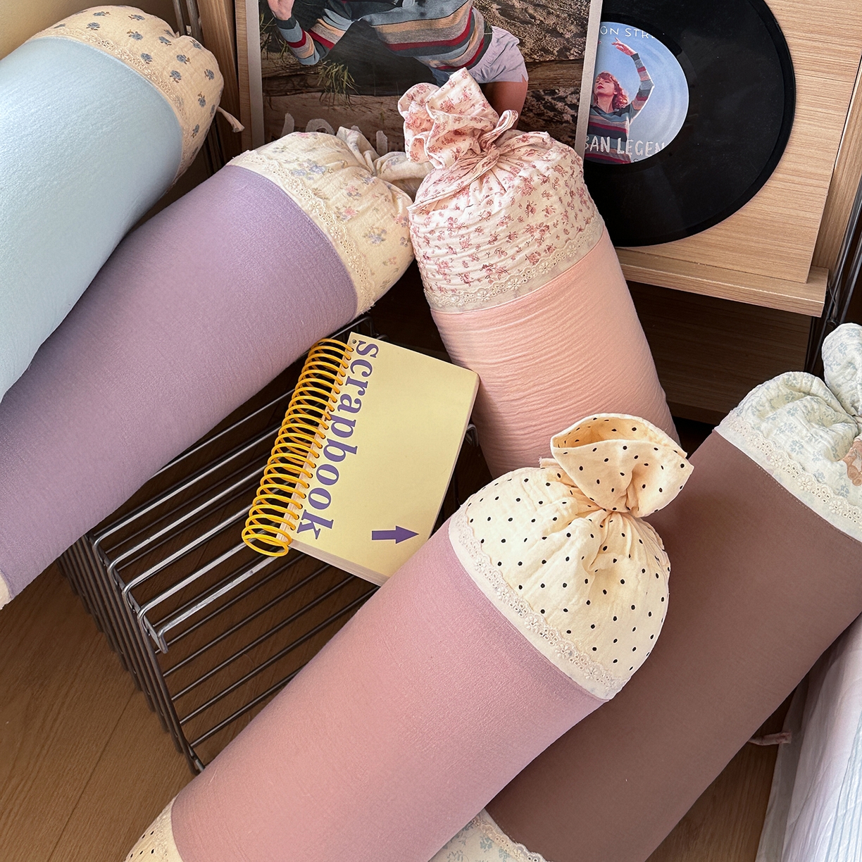 91家纺网 家纺一手货源 找家纺 伟邦枕芯 2026新款全棉皱皱纱糖果抱枕枕头枕芯 组合