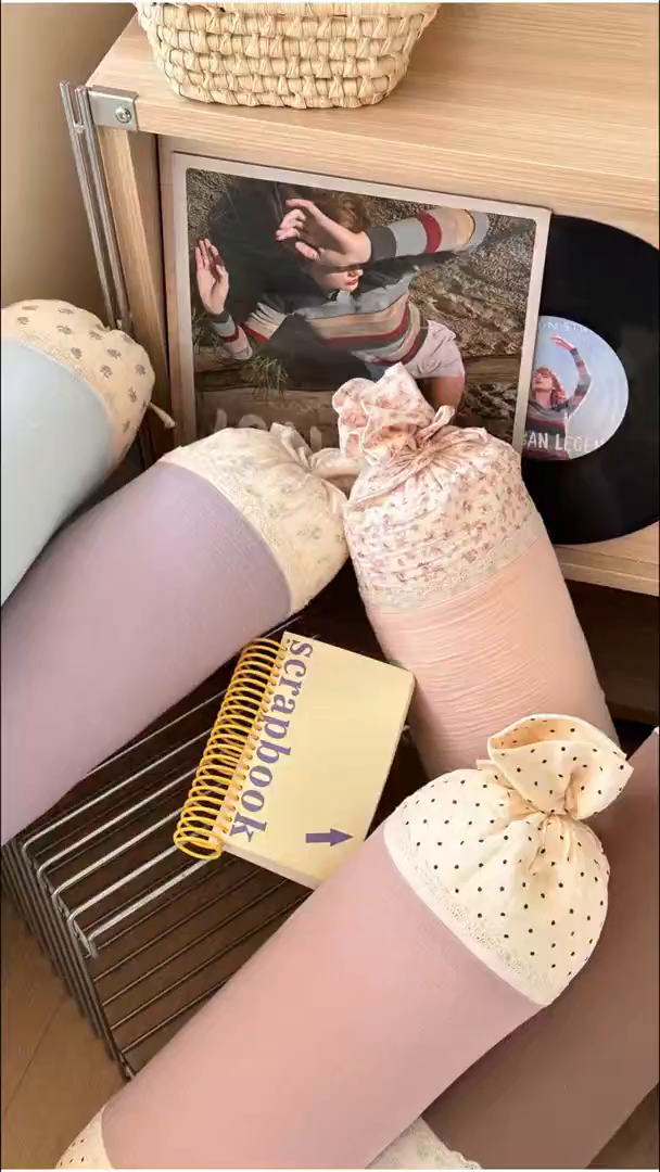 91家纺网 家纺一手货源 找家纺 [91家纺网精选]全棉皱皱纱糖果抱枕枕头枕芯