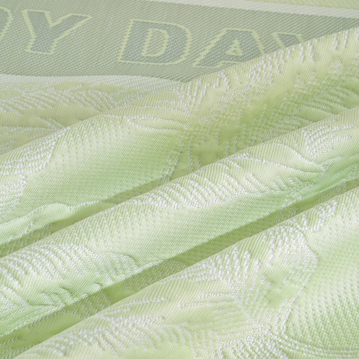 91家纺网 家纺一手货源 找家纺 德比尔斯  2026新款A类凉感凉豆豆床裙款凉席-芭蕉叶 芭蕉叶-绿