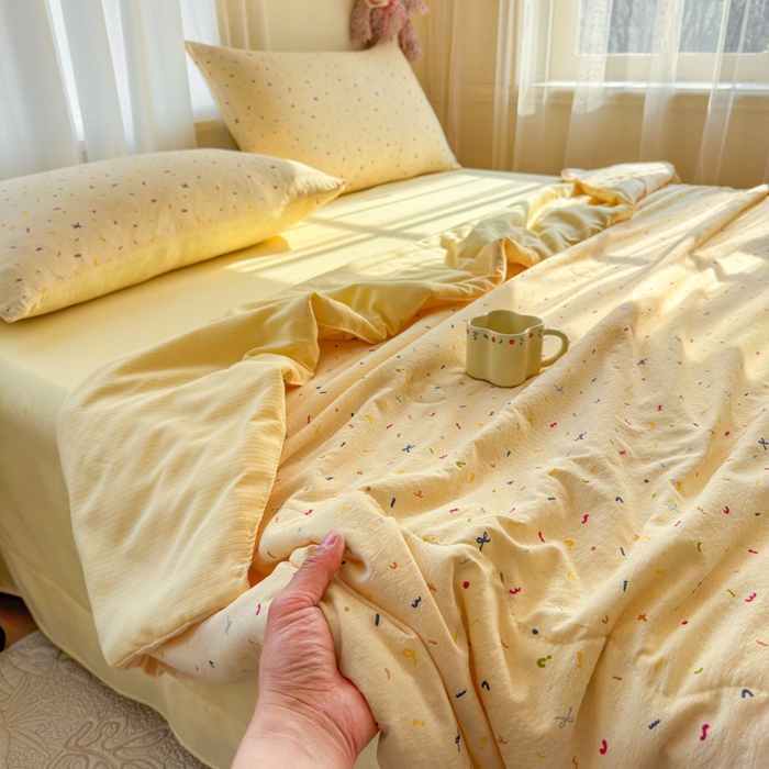 91家纺网 家纺一手货源 找家纺 （总）梵希雅 2026新款A类木棉皱皱纱夏被