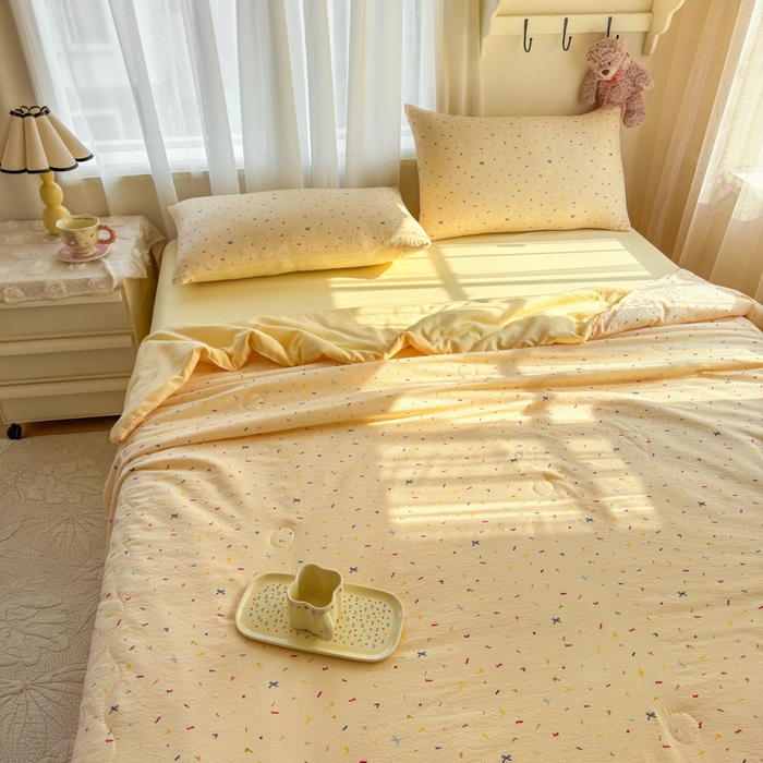 91家纺网 家纺一手货源 找家纺 （总）梵希雅 2026新款A类木棉皱皱纱夏被