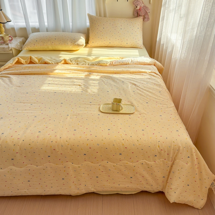 91家纺网 家纺一手货源 找家纺 （总）梵希雅 2026新款A类木棉皱皱纱夏被