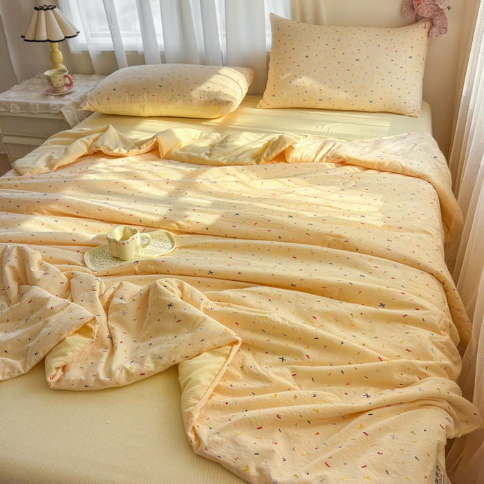 91家纺网 家纺一手货源 找家纺 （总）梵希雅 2026新款A类木棉皱皱纱夏被