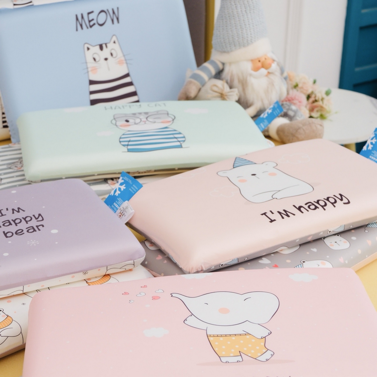 91家纺网 家纺一手货源 找家纺 她喜爱枕芯 2026新款宠爱乐园凉感儿童AB版记忆枕 组合图仅供展示