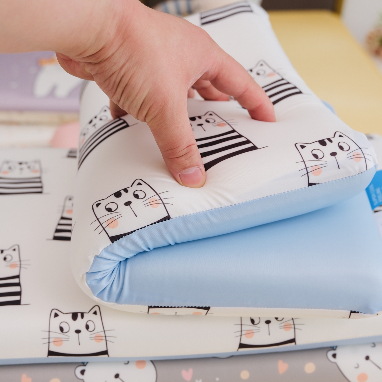 91家纺网 家纺一手货源 找家纺 她喜爱枕芯 2026新款宠爱乐园凉感儿童AB版记忆枕 舞蹈鹿