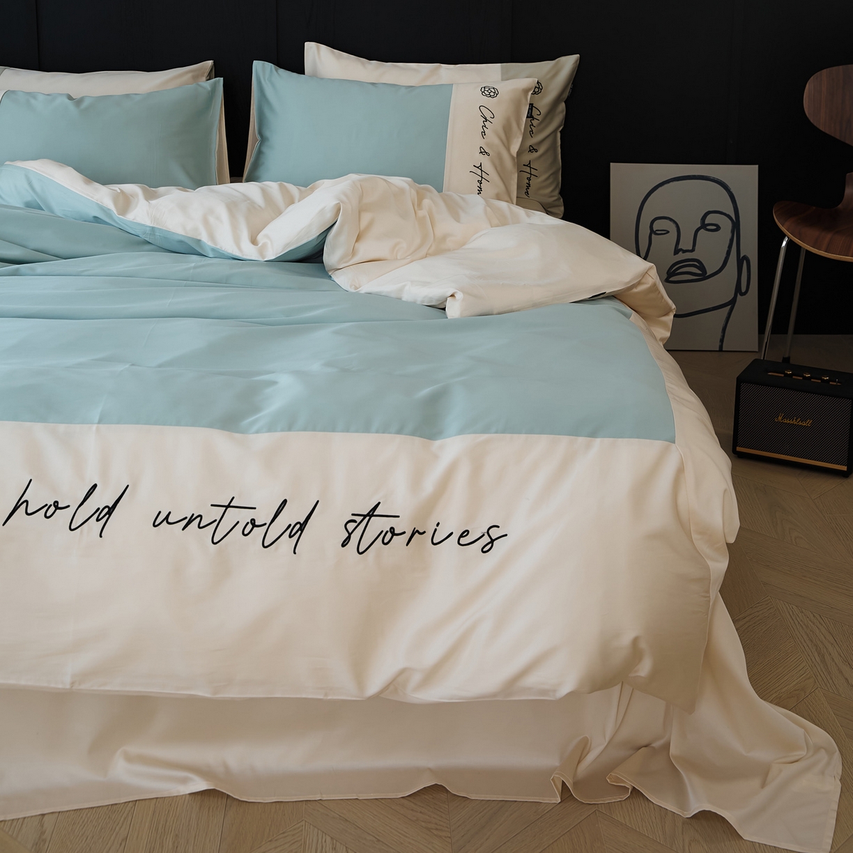 91家纺网 家纺一手货源 找家纺 （总）EH家居 2026新款春夏新款天丝棉四件套江南系列