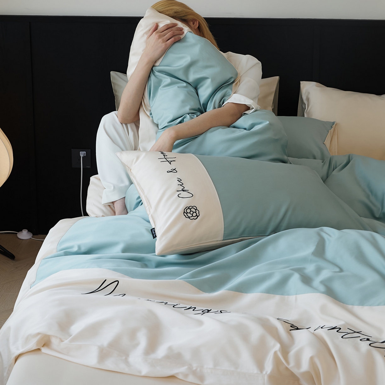 91家纺网 家纺一手货源 找家纺 （总）EH家居 2026新款春夏新款天丝棉四件套江南系列