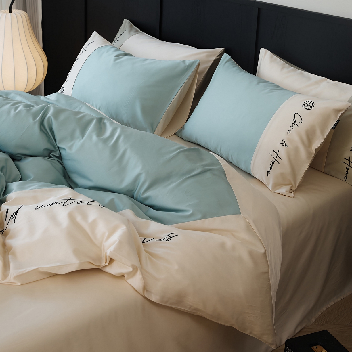 91家纺网 家纺一手货源 找家纺 （总）EH家居 2026新款春夏新款天丝棉四件套江南系列