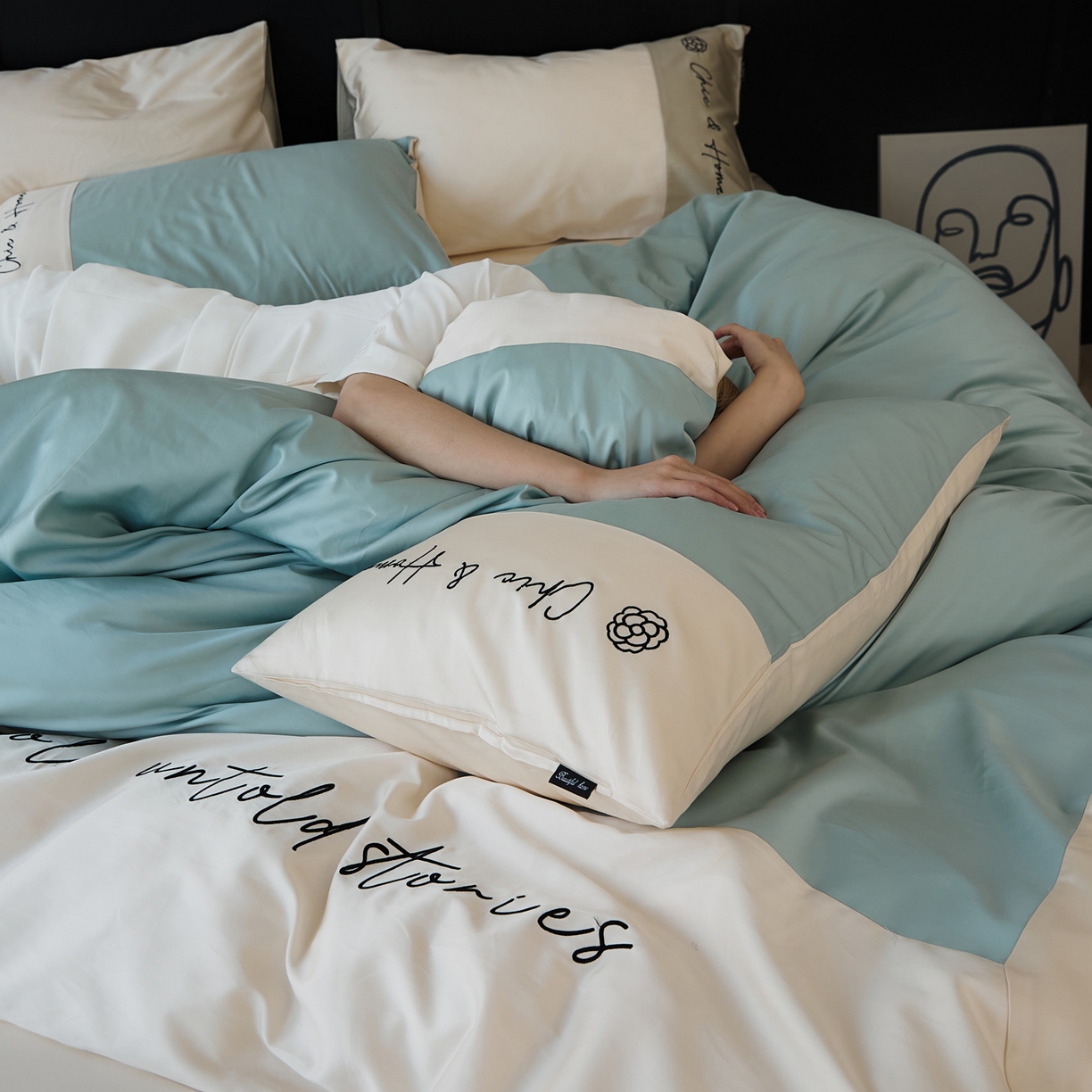 91家纺网 家纺一手货源 找家纺 （总）EH家居 2026新款春夏新款天丝棉四件套江南系列