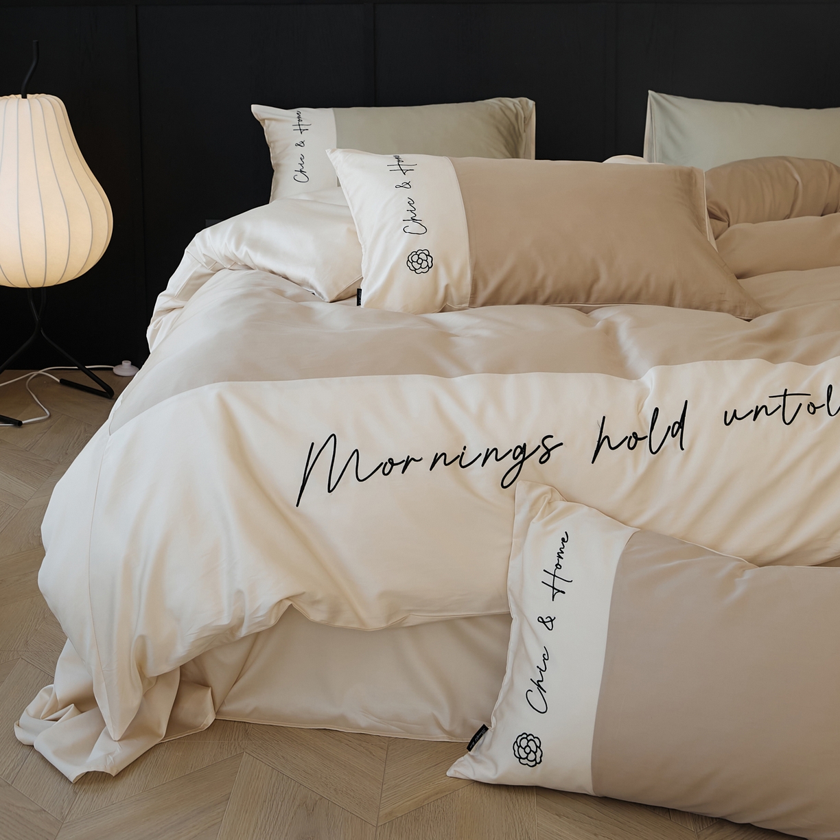 91家纺网 家纺一手货源 找家纺 （总）EH家居 2026新款春夏新款天丝棉四件套江南系列