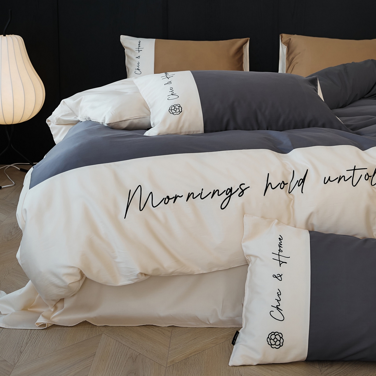 EH家居 2026新款春夏新款天丝棉四件套江南系列 江南-远山黛